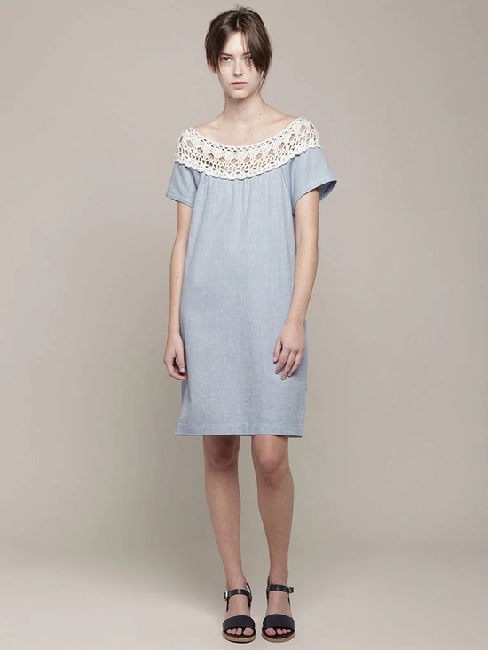 A.P.C. Dresses & Skirts - A.P.C. • Oxford Shift Dress in Bleu